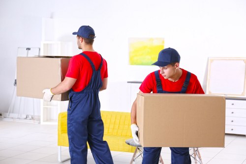 Packing boxes and supplies ready for a Shoreditch home move