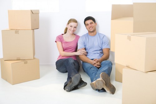Local removals team planning a move in Shoreditch street conditions