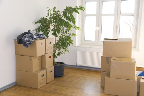 Careful loading of household items for a local Shoreditch relocation