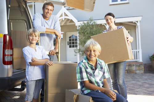 Careful handling of household items during a Shoreditch relocation