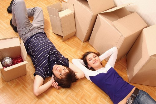 Preparing boxes and furniture for a Shoreditch house relocation