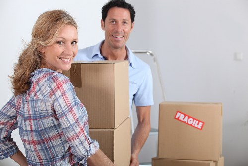 Careful loading of sofas and boxes for a Shoreditch move