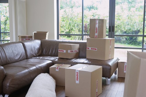 Organised boxes and packing materials ready for a Shoreditch relocation